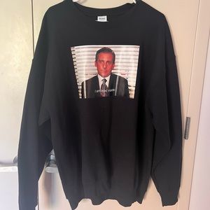 "I am Dead Inside" Crewneck - The Office, Michael Scott, Meme, Funny - XL